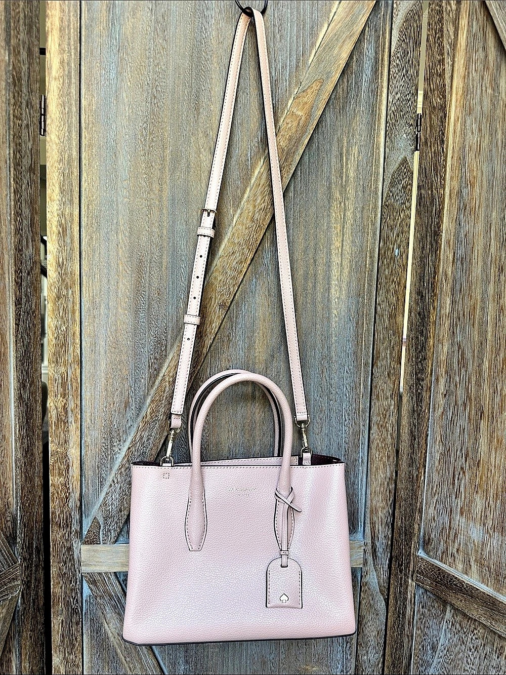 Kate Spade Small Satchel Light Pink Tote with Removable Crossbody Strap - Picture 2 of 16